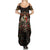 Mexico Sugar Skull Summer Maxi Dress Tattoo Art Mexican Flag