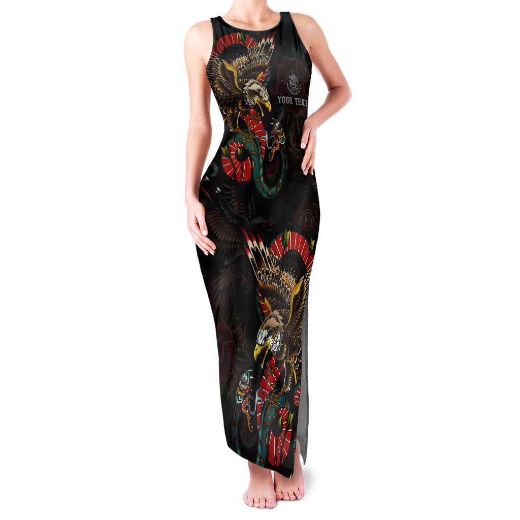 Mexico Sugar Skull Tank Maxi Dress Tattoo Art Mexican Flag