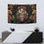 Mexico Sugar Skull Tapestry Tattoo Art Mexican Flag