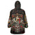 Mexico Sugar Skull Wearable Blanket Hoodie Tattoo Art Mexican Flag