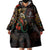 Mexico Sugar Skull Wearable Blanket Hoodie Tattoo Art Mexican Flag