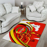Ethiopia Tigray Revolution Area Rug Emblem Freedom Fighters and Flag