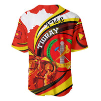 Ethiopia Tigray Revolution Baseball Jersey Emblem Freedom Fighters and Flag
