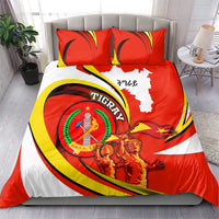 Ethiopia Tigray Revolution Bedding Set Emblem Freedom Fighters and Flag