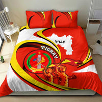 Ethiopia Tigray Revolution Bedding Set Emblem Freedom Fighters and Flag