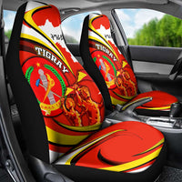 Ethiopia Tigray Revolution Car Seat Cover Emblem Freedom Fighters and Flag