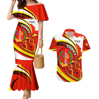 Ethiopia Tigray Revolution Couples Matching Mermaid Dress and Hawaiian Shirt Emblem Freedom Fighters and Flag