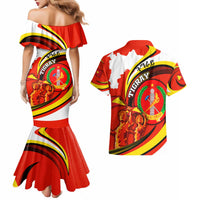 Ethiopia Tigray Revolution Couples Matching Mermaid Dress and Hawaiian Shirt Emblem Freedom Fighters and Flag