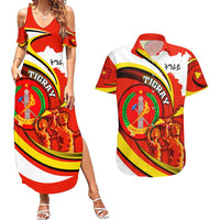 Ethiopia Tigray Revolution Couples Matching Summer Maxi Dress and Hawaiian Shirt Emblem Freedom Fighters and Flag