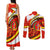 Ethiopia Tigray Revolution Couples Matching Tank Maxi Dress and Long Sleeve Button Shirt Emblem Freedom Fighters and Flag