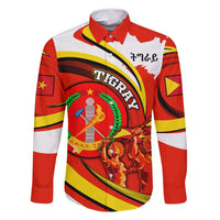 Ethiopia Tigray Revolution Family Matching Long Sleeve Bodycon Dress and Hawaiian Shirt Emblem Freedom Fighters and Flag