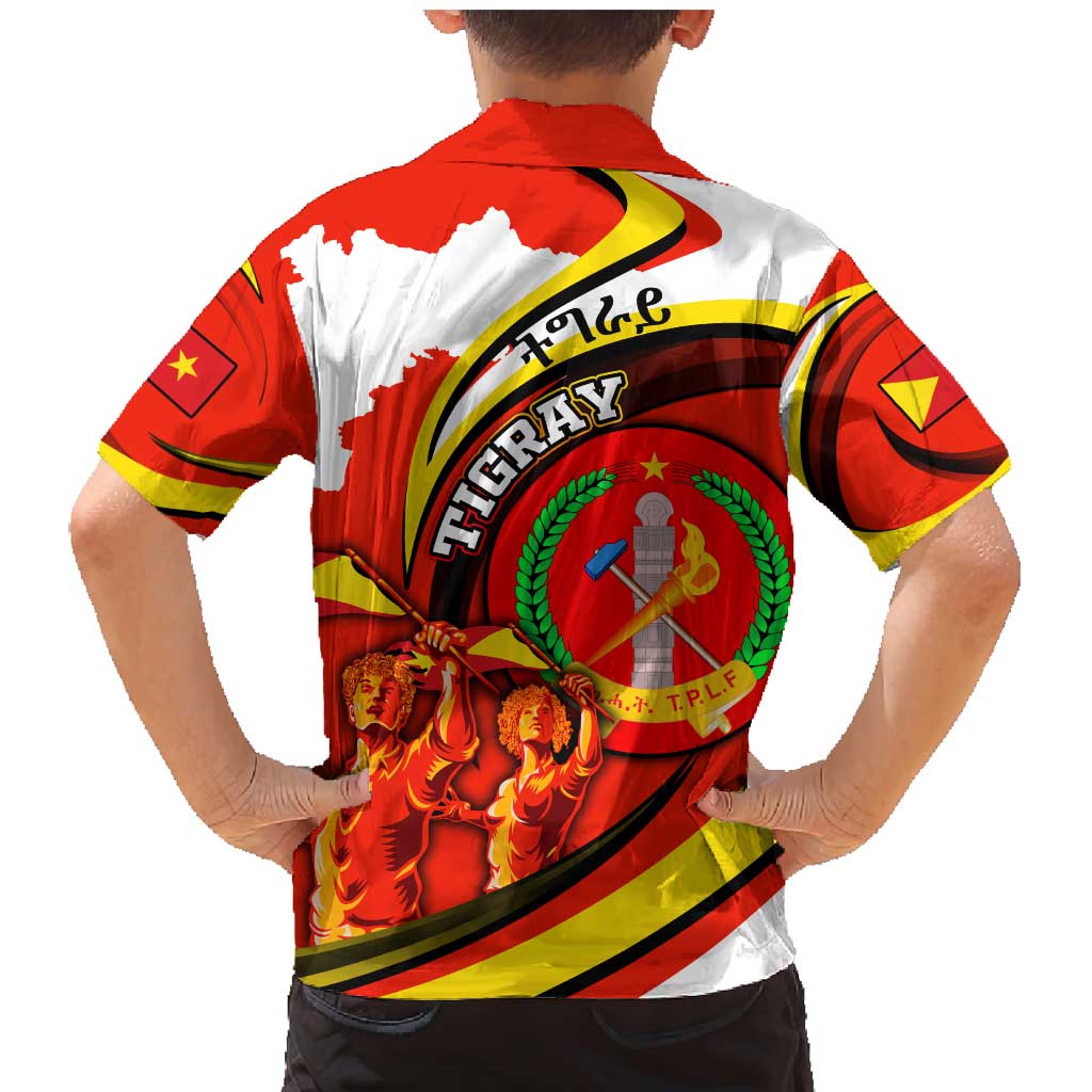 Ethiopia Tigray Revolution Family Matching Mermaid Dress and Hawaiian Shirt Emblem Freedom Fighters and Flag