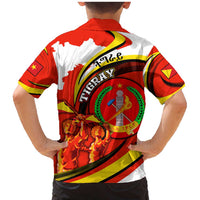 Ethiopia Tigray Revolution Family Matching Mermaid Dress and Hawaiian Shirt Emblem Freedom Fighters and Flag