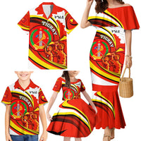 Ethiopia Tigray Revolution Family Matching Mermaid Dress and Hawaiian Shirt Emblem Freedom Fighters and Flag