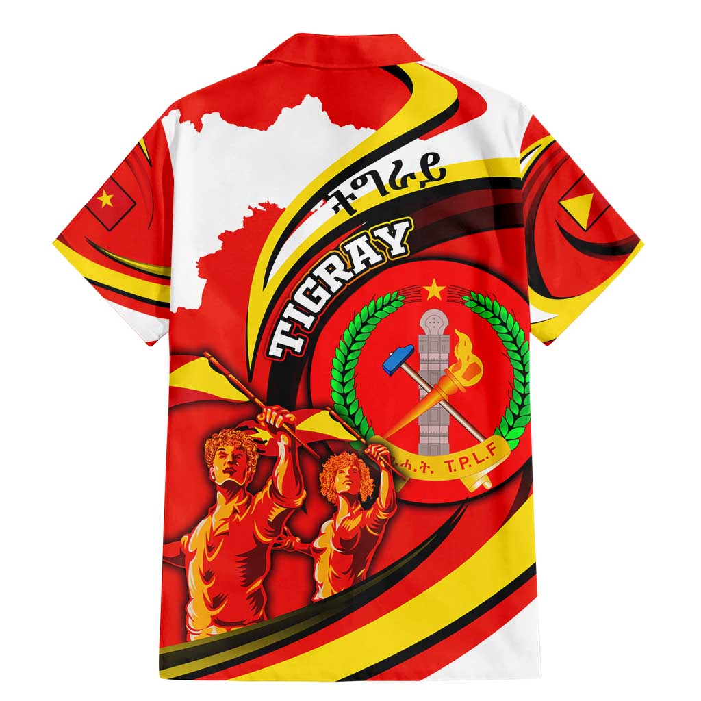 Ethiopia Tigray Revolution Family Matching Mermaid Dress and Hawaiian Shirt Emblem Freedom Fighters and Flag