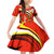 Ethiopia Tigray Revolution Family Matching Off Shoulder Short Dress and Hawaiian Shirt Emblem Freedom Fighters and Flag