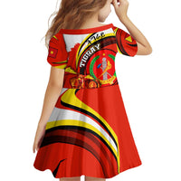 Ethiopia Tigray Revolution Family Matching Off Shoulder Short Dress and Hawaiian Shirt Emblem Freedom Fighters and Flag