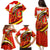 Ethiopia Tigray Revolution Family Matching Puletasi and Hawaiian Shirt Emblem Freedom Fighters and Flag