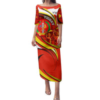 Ethiopia Tigray Revolution Family Matching Puletasi and Hawaiian Shirt Emblem Freedom Fighters and Flag