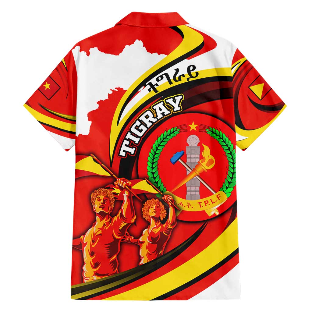 Ethiopia Tigray Revolution Hawaiian Shirt Emblem Freedom Fighters and Flag