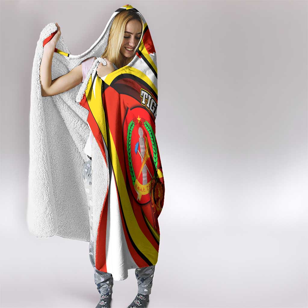 Ethiopia Tigray Revolution Hooded Blanket Emblem Freedom Fighters and Flag