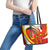 Ethiopia Tigray Revolution Leather Tote Bag Emblem Freedom Fighters and Flag