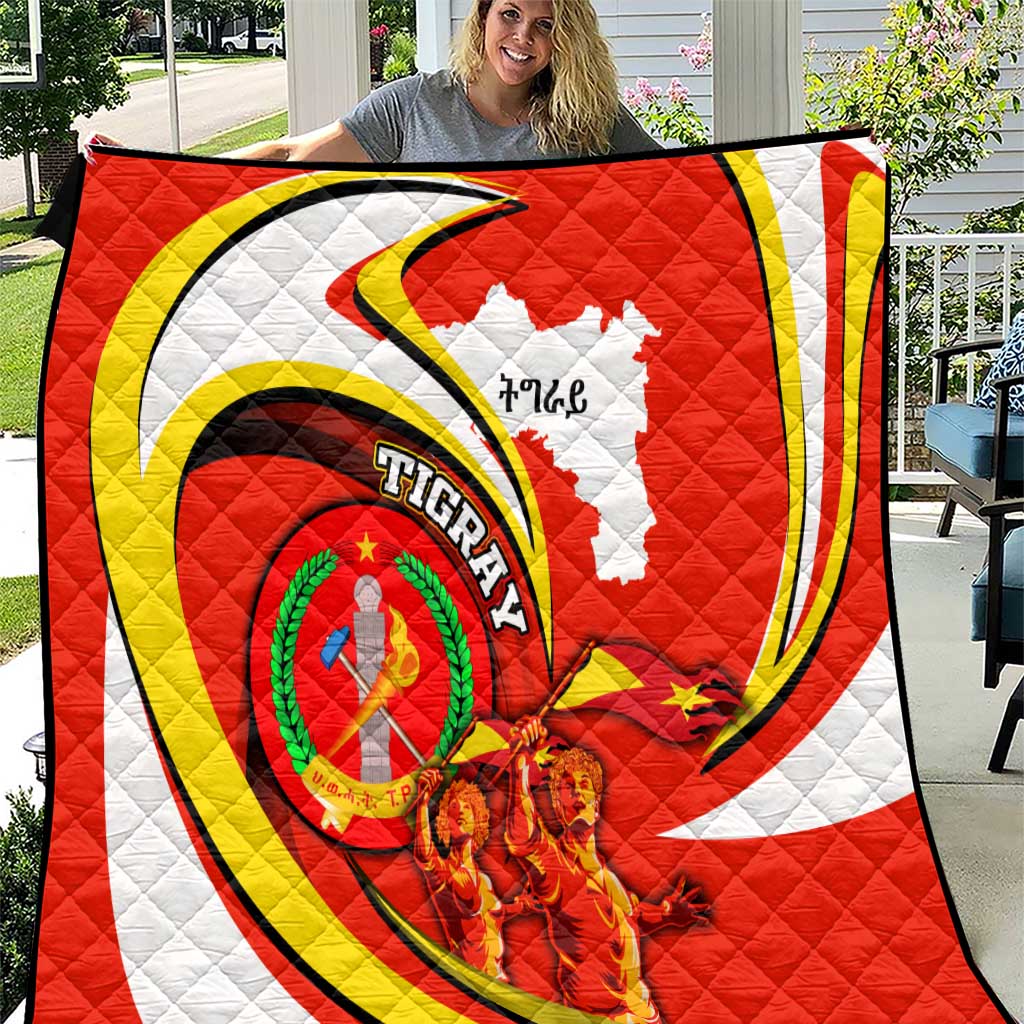 Ethiopia Tigray Revolution Quilt Emblem Freedom Fighters and Flag