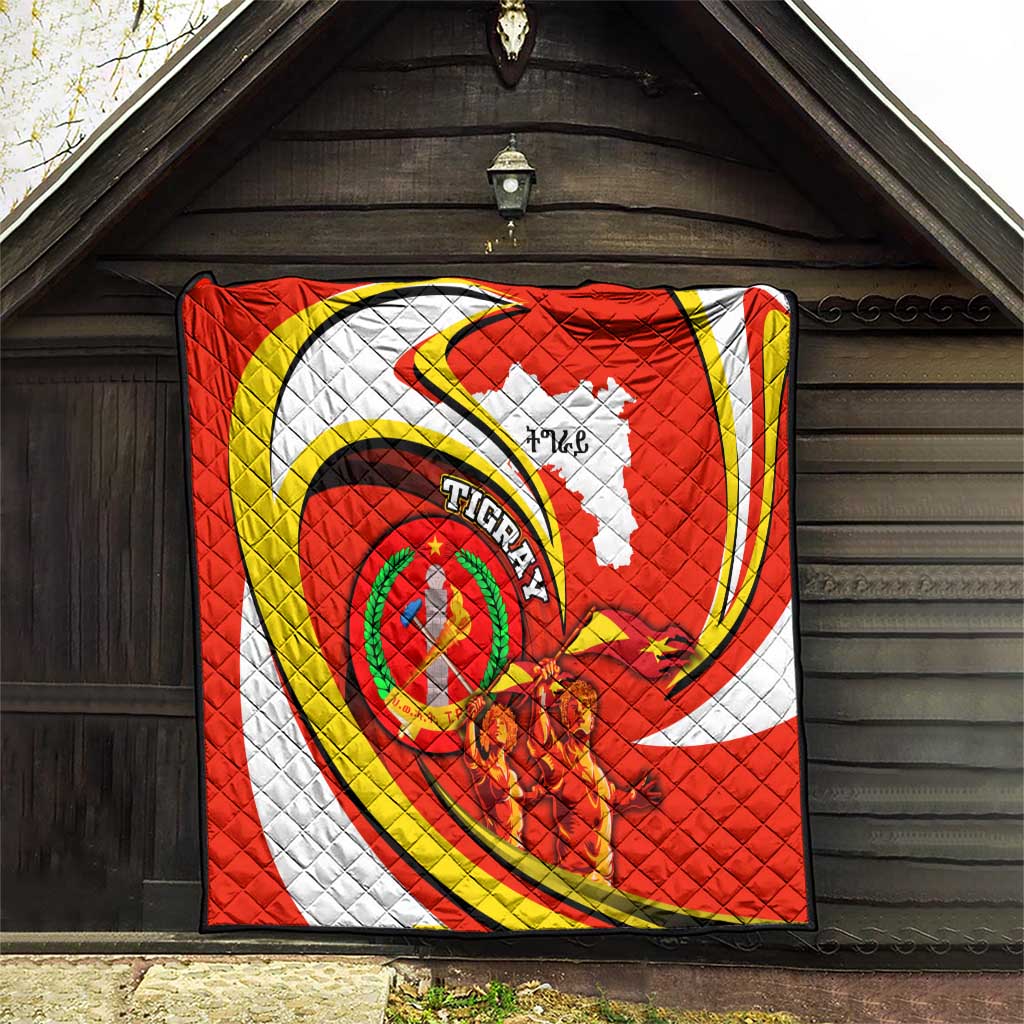 Ethiopia Tigray Revolution Quilt Emblem Freedom Fighters and Flag