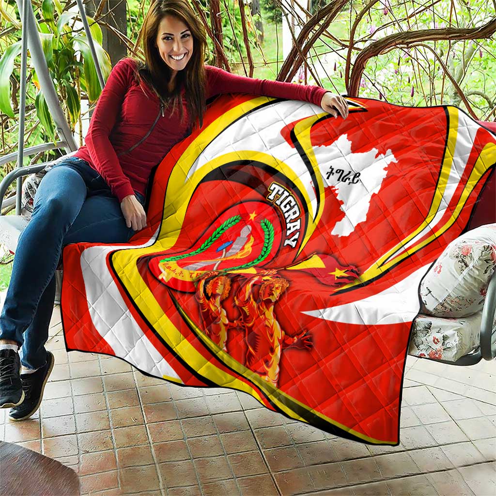 Ethiopia Tigray Revolution Quilt Emblem Freedom Fighters and Flag