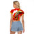 Ethiopia Tigray Revolution Raglan Cropped T Shirt Emblem Freedom Fighters and Flag