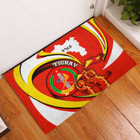 Ethiopia Tigray Revolution Rubber Doormat Emblem Freedom Fighters and Flag