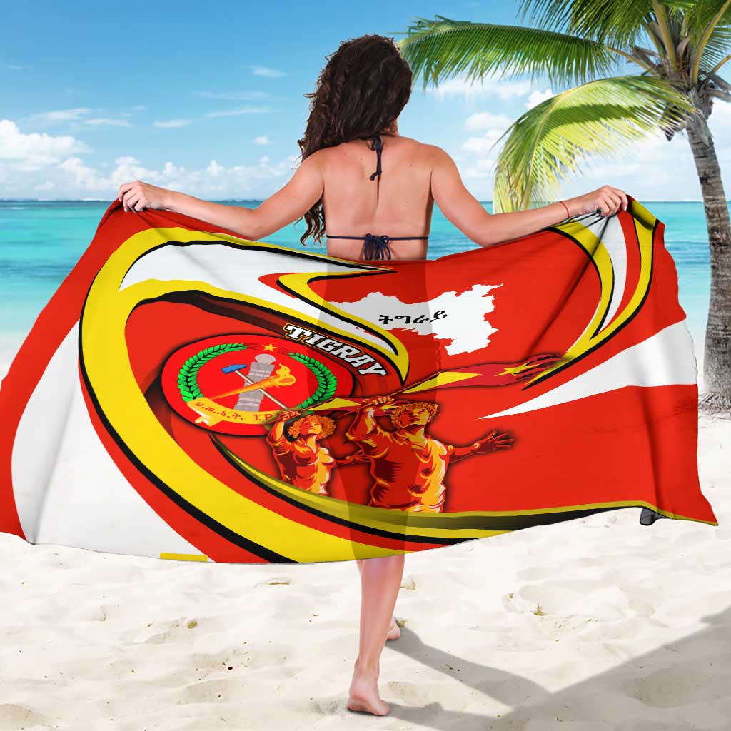 Ethiopia Tigray Revolution Sarong Emblem Freedom Fighters and Flag