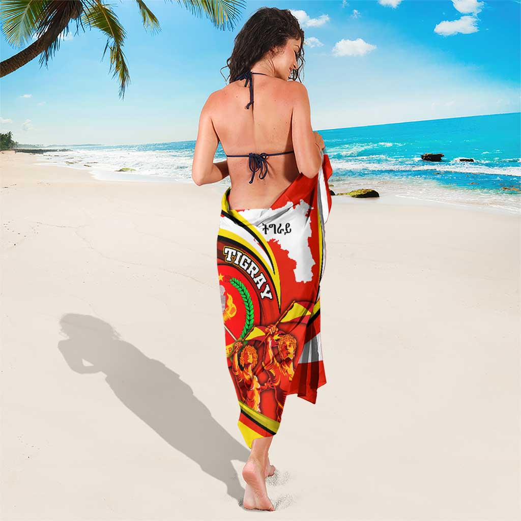 Ethiopia Tigray Revolution Sarong Emblem Freedom Fighters and Flag