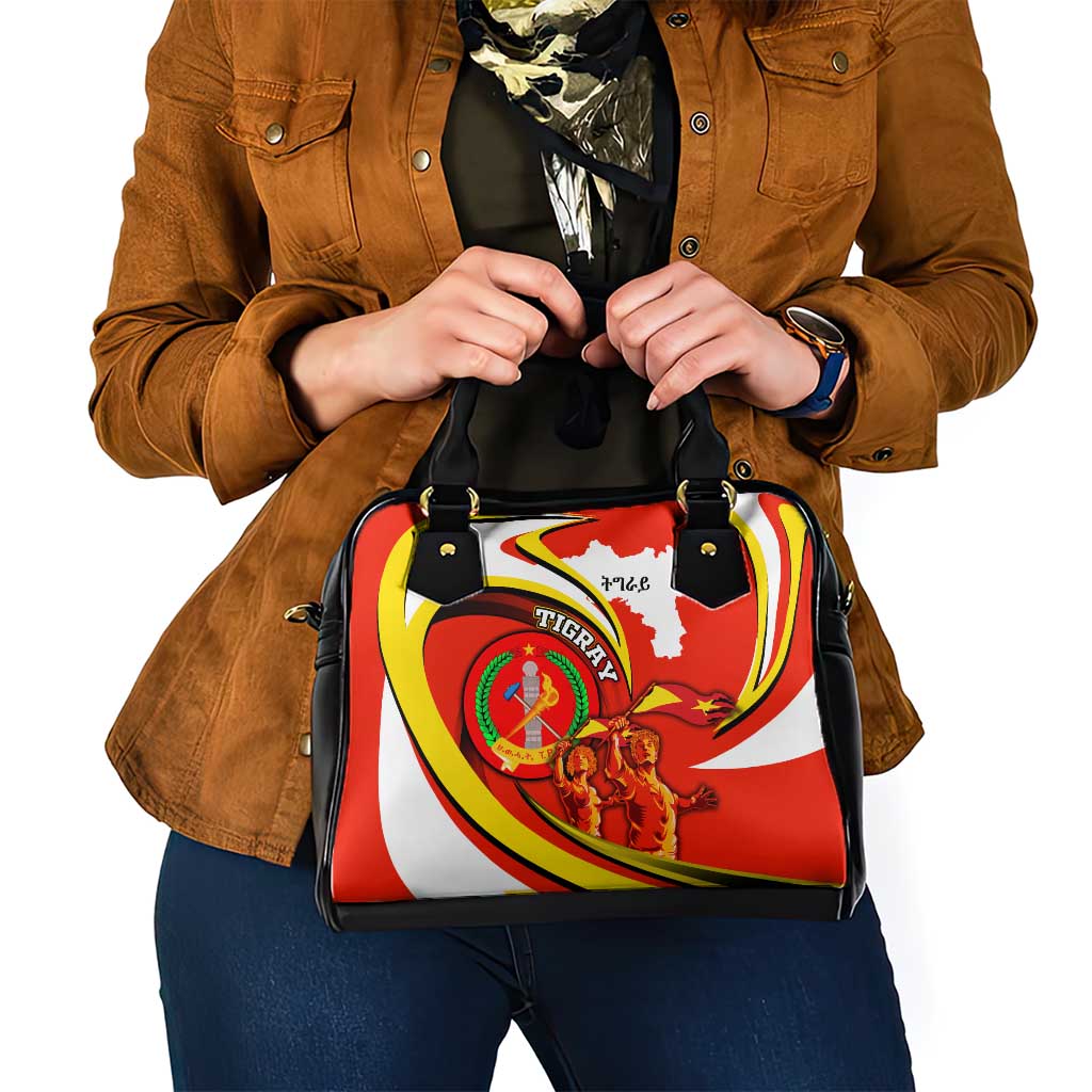 Ethiopia Tigray Revolution Shoulder Handbag Emblem Freedom Fighters and Flag