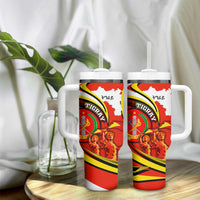 Ethiopia Tigray Revolution Tumbler With Handle Emblem Freedom Fighters and Flag