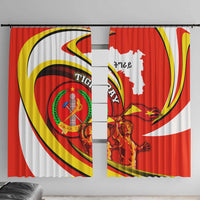 Ethiopia Tigray Revolution Window Curtain Emblem Freedom Fighters and Flag