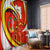 Ethiopia Tigray Revolution Window Curtain Emblem Freedom Fighters and Flag