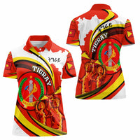 Ethiopia Tigray Revolution Women Polo Shirt Emblem Freedom Fighters and Flag