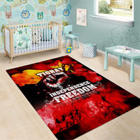 I Stand with Tigray Area Rug Tigray Independence - Fist of Freedom