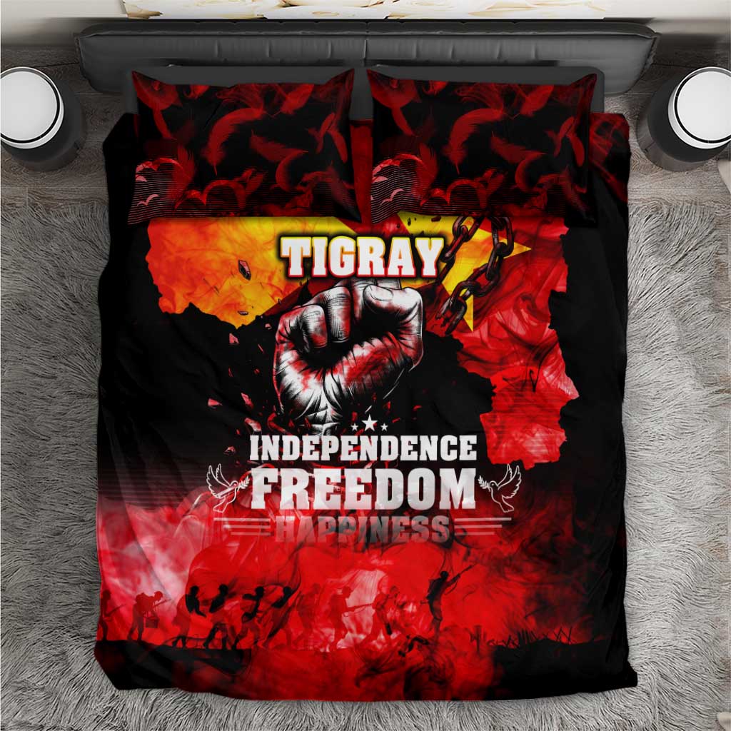 I Stand with Tigray Bedding Set Tigray Independence - Fist of Freedom