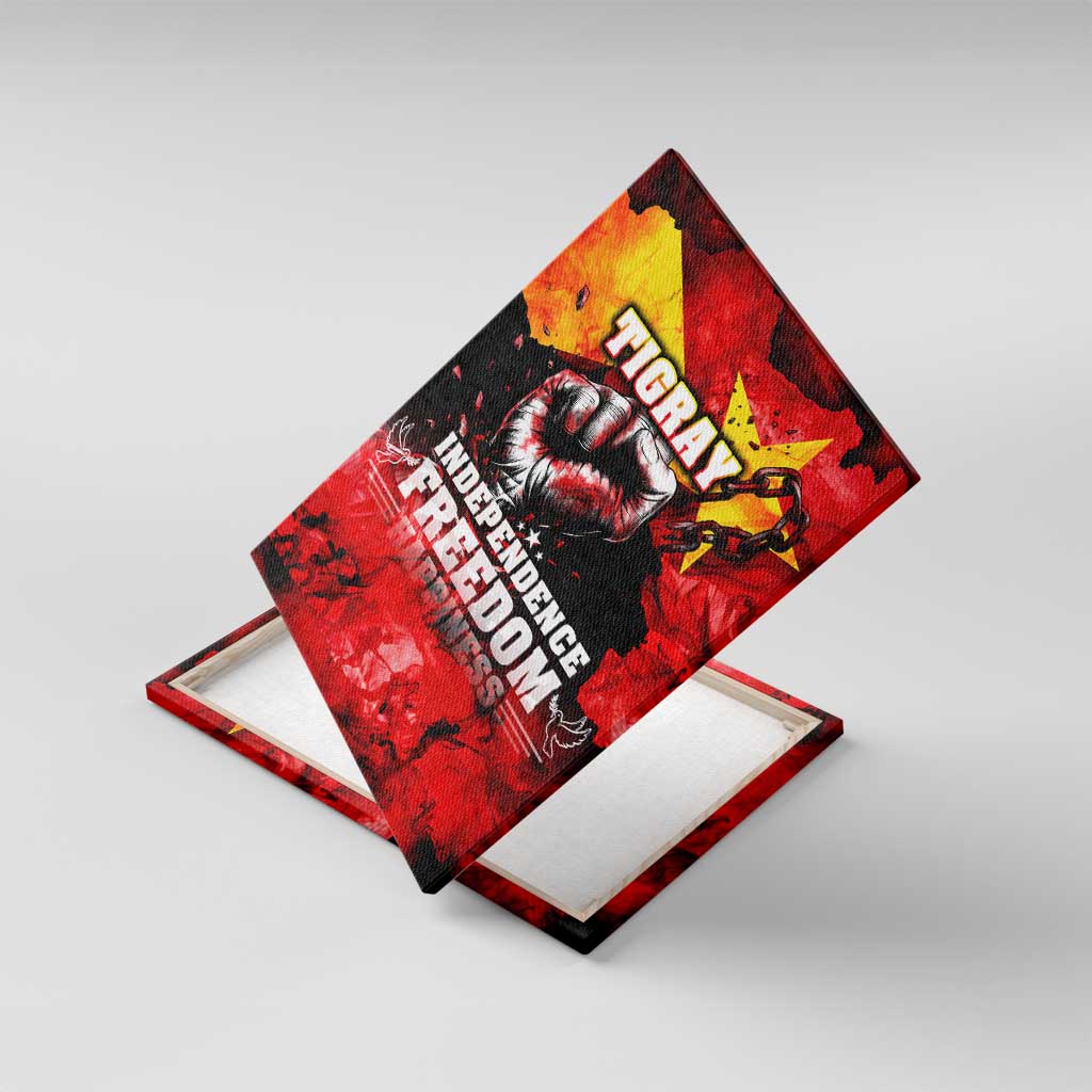 I Stand with Tigray Canvas Wall Art Tigray Independence - Fist of Freedom