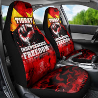 I Stand with Tigray Car Seat Cover Tigray Independence - Fist of Freedom