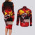 I Stand with Tigray Couples Matching Long Sleeve Bodycon Dress and Long Sleeve Button Shirt Tigray Independence - Fist of Freedom