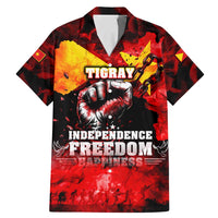 I Stand with Tigray Family Matching Mermaid Dress and Hawaiian Shirt Tigray Independence - Fist of Freedom