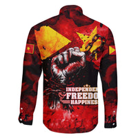 I Stand with Tigray Family Matching Off The Shoulder Long Sleeve Dress and Hawaiian Shirt Tigray Independence - Fist of Freedom