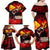 I Stand with Tigray Family Matching Off Shoulder Maxi Dress and Hawaiian Shirt Tigray Independence - Fist of Freedom