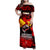 I Stand with Tigray Family Matching Off Shoulder Maxi Dress and Hawaiian Shirt Tigray Independence - Fist of Freedom
