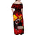 I Stand with Tigray Family Matching Off Shoulder Maxi Dress and Hawaiian Shirt Tigray Independence - Fist of Freedom