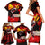 I Stand with Tigray Family Matching Short Sleeve Bodycon Dress and Hawaiian Shirt Tigray Independence - Fist of Freedom