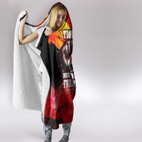 I Stand with Tigray Hooded Blanket Tigray Independence - Fist of Freedom